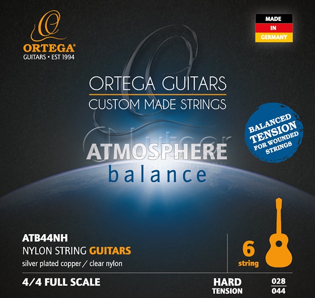 Фото Комплект струн Ortega ATB44NH Atmosphere Balance для классической гитары