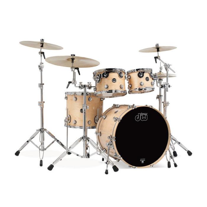 Фото Ударная установка DW PERFORMANCE LACQUER 20"-10"-12" -14" без стоек и малого, клён, натуральная