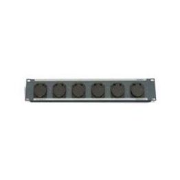 Фото Work PP-SCK-6  рэковый блок сетевых розеток 6 SCHUCKO