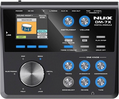 Фото Электронная ударная установка Nux DM-7X