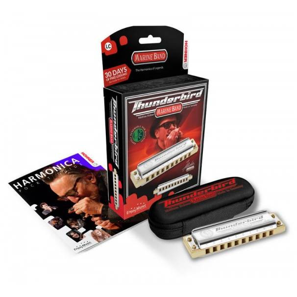 Фото HOHNER Marine Band Thunderbird D low - Губная гармоника диатоническая Хонер