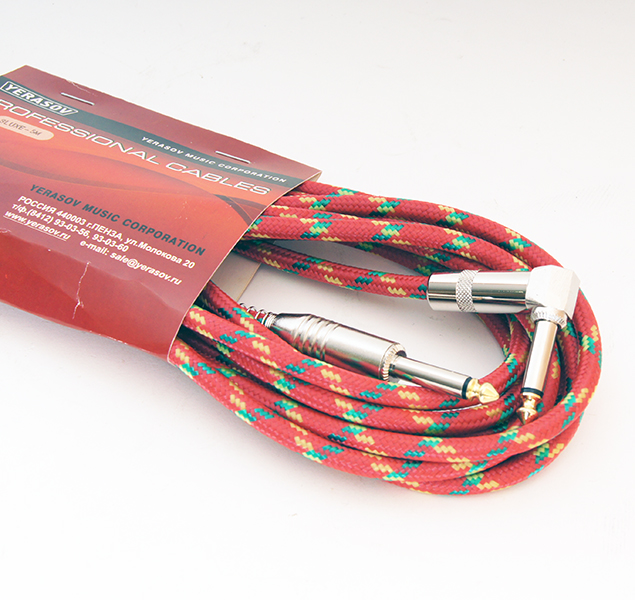 Фото Кабель инструментальный Yerasov 3LUXE-5m-RD