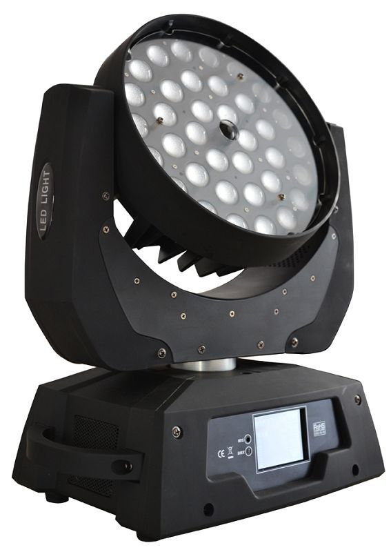 Фото AstraLight LM3610Q  вращающ. голова WASH на LED 36x10W(RGBW), DMX, авторежим.