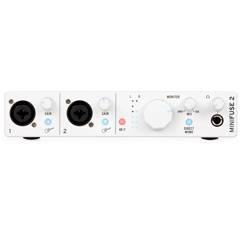Фото Аудиоинтерфейс Arturia MiniFuse 2 White