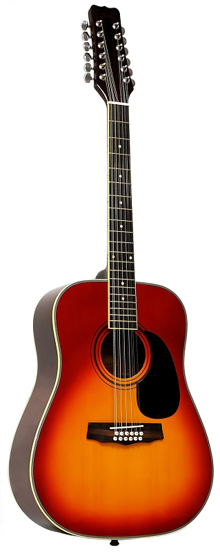 Фото WOODCRAFT W-12/SB Гитара 12-ти струнная акустическая
