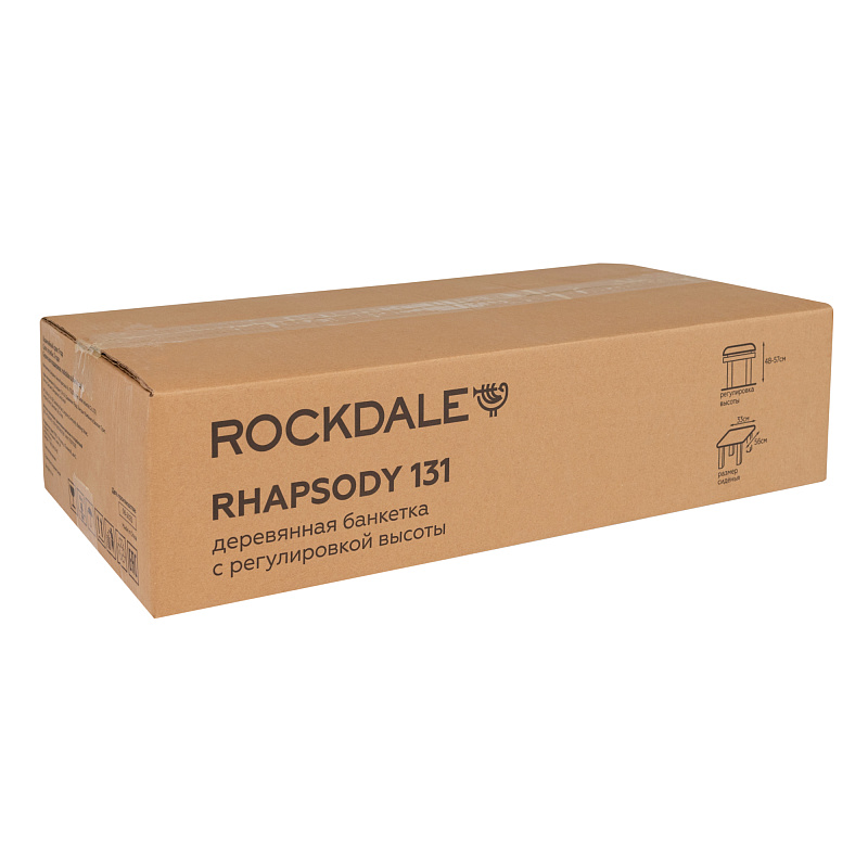 Фото Банкетка ROCKDALE RHAPSODY 131 SV WHITE GREY
