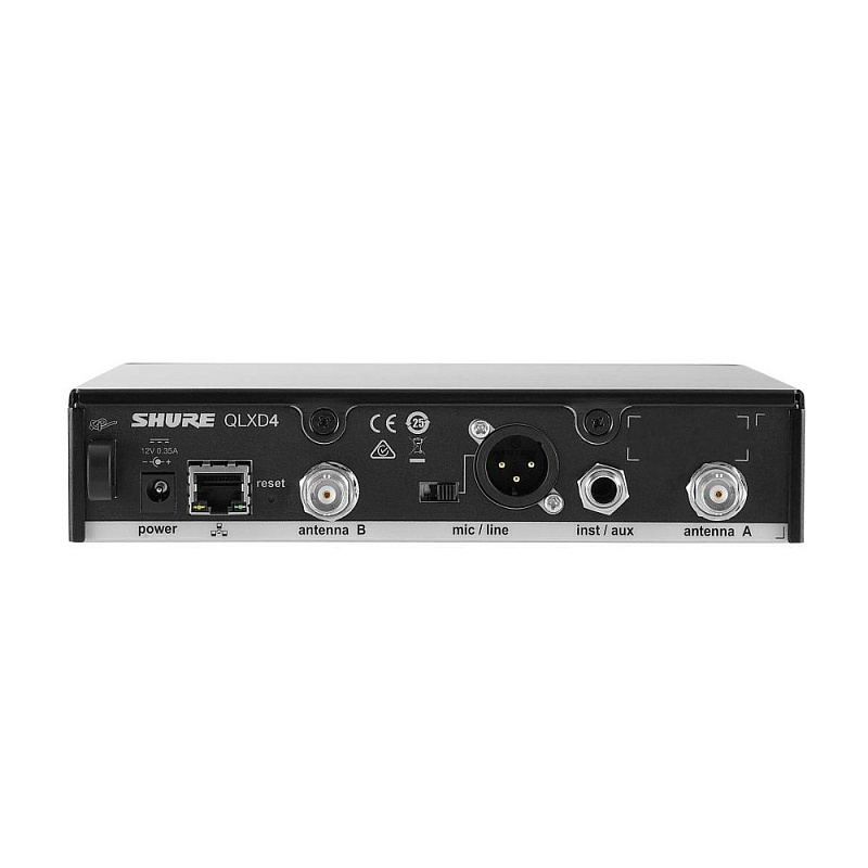 Фото SHURE QLXD4E K51 606 - 670 MHz портативный одноканальный приемник