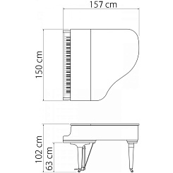 Акустический рояль KAWAI GL-20 WH/P