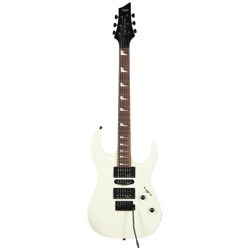 Фото Электрогитара SQOE Seib370 Mwhite(ivory)