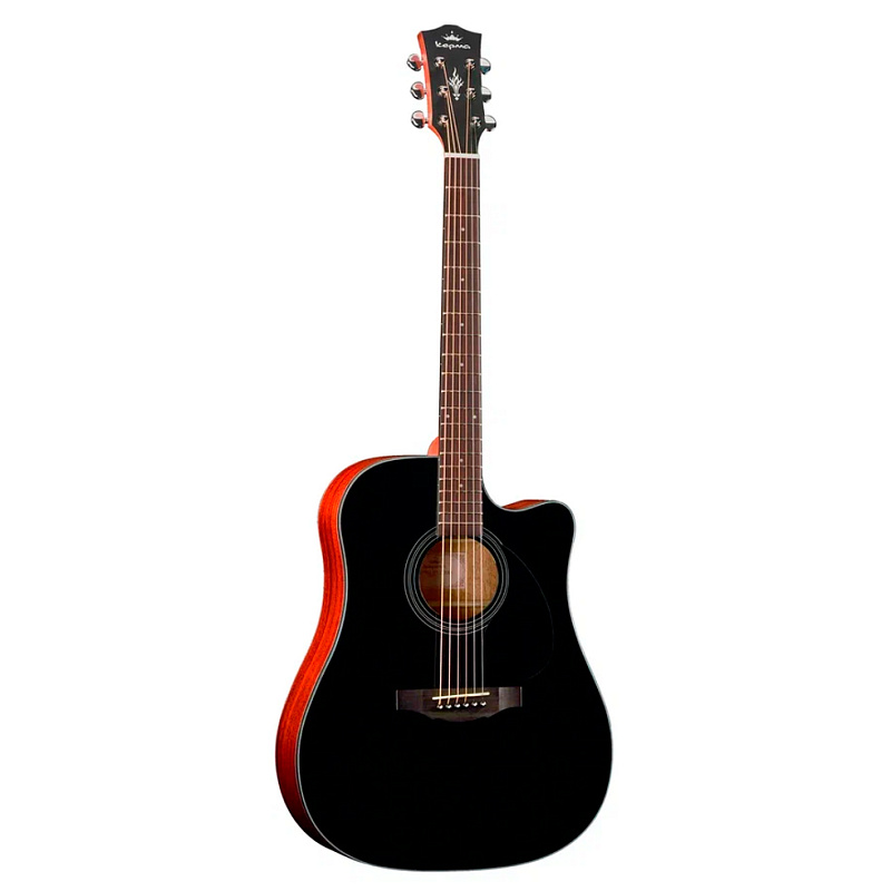Фото Трансакустическая гитара KEPMA EDCE K10 Black Matt