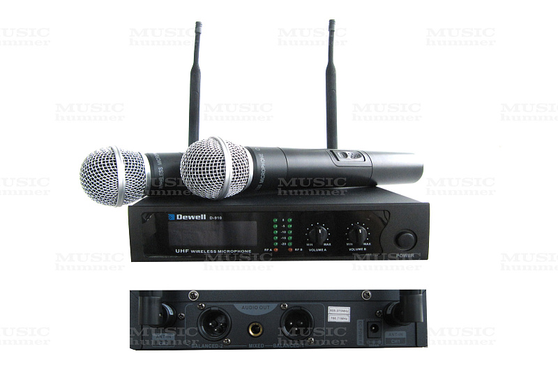 Фото Keromei (Dewell) D 910 радиосистема с двумя ручными микрофонами