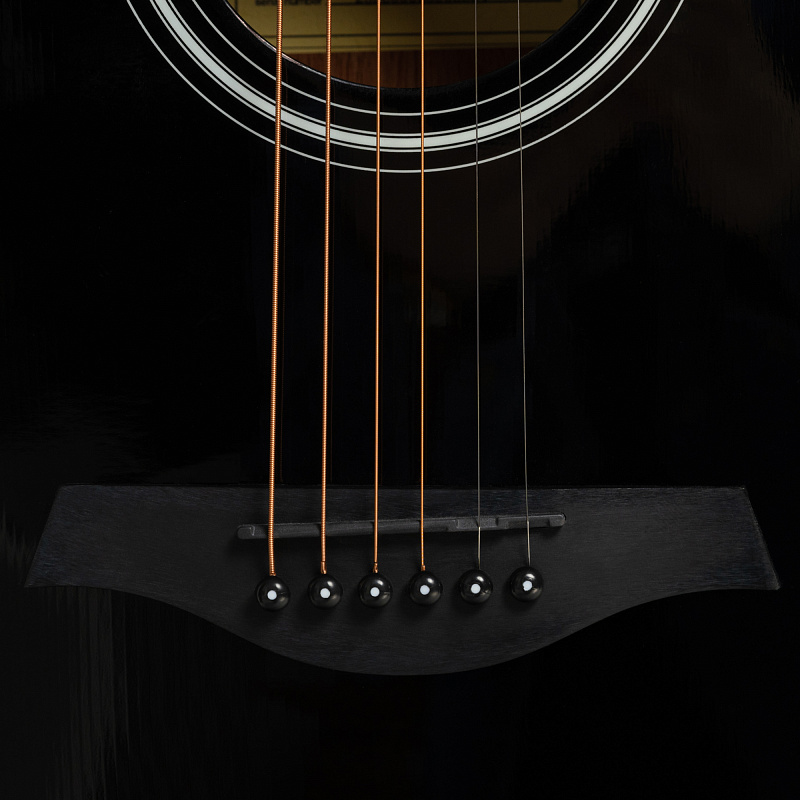 Фото Электроакустическая гитара ROCKDALE Aurora D3 C BK E Gloss