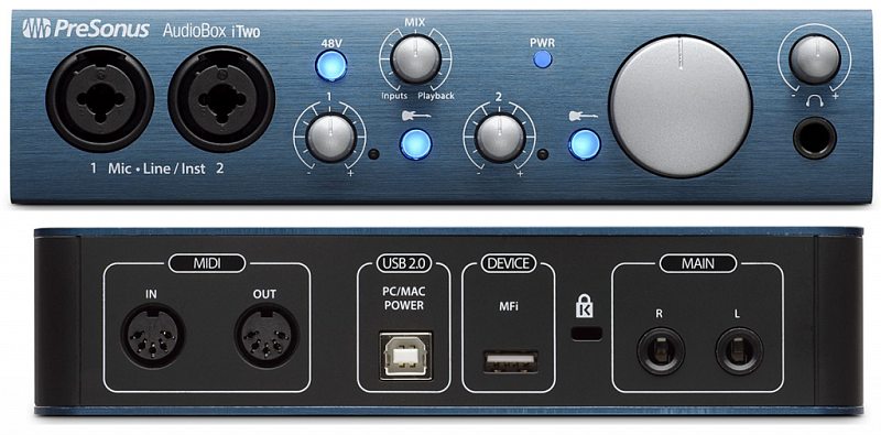 Фото Аудиоинтерфейс PreSonus AudioBox iTwo