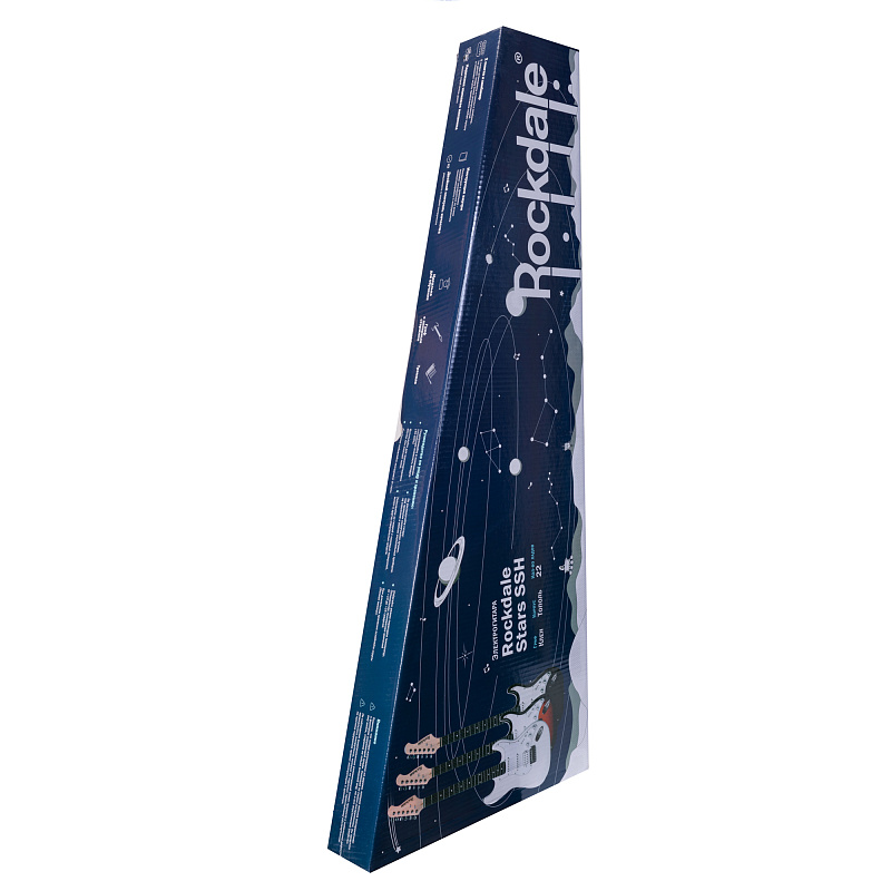 Фото Электрогитара ROCKDALE Stars HSS WH