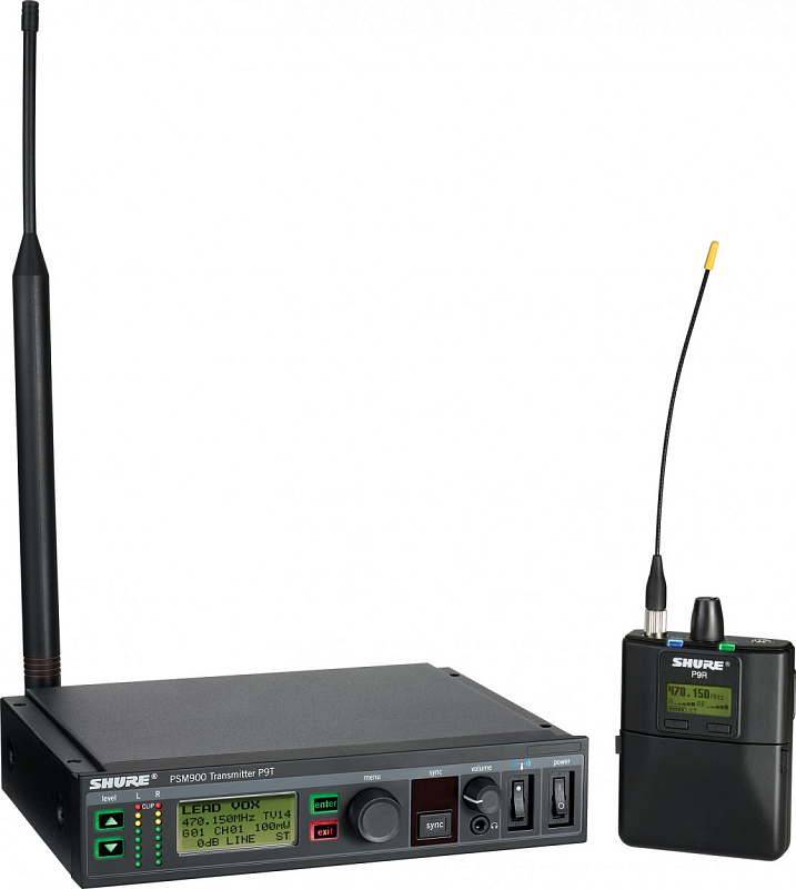 Фото SHURE P9TERA K1E 596 - 632 MHz беспроводная мониторная система PSM900