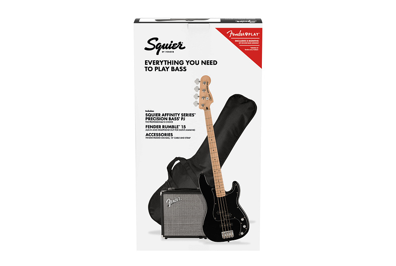 Фото FENDER SQUIER Affinity 2021 Precision Bass PJ Pack MN Black