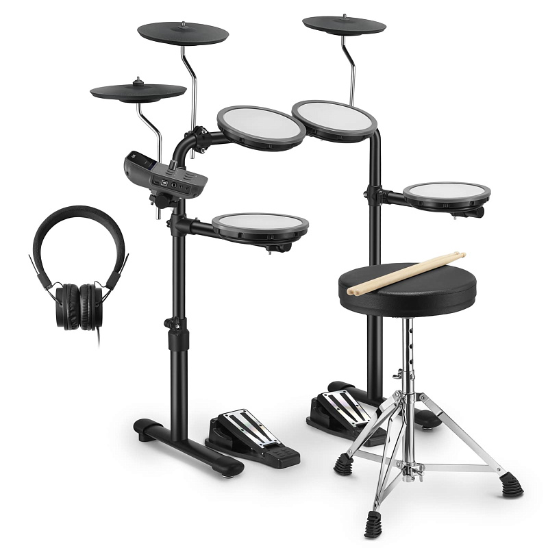 Фото Электронная ударная установка DONNER DED-70 5 Drums 3 Cymbals