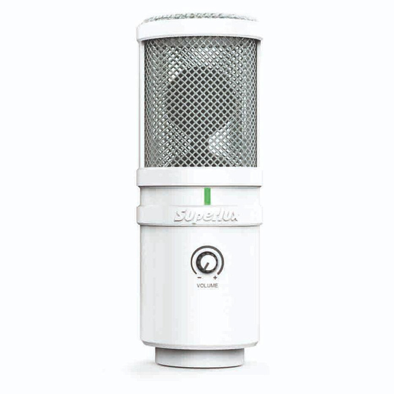 Фото Динамический вокальный USB микрофон Superlux E205UMKII (White)