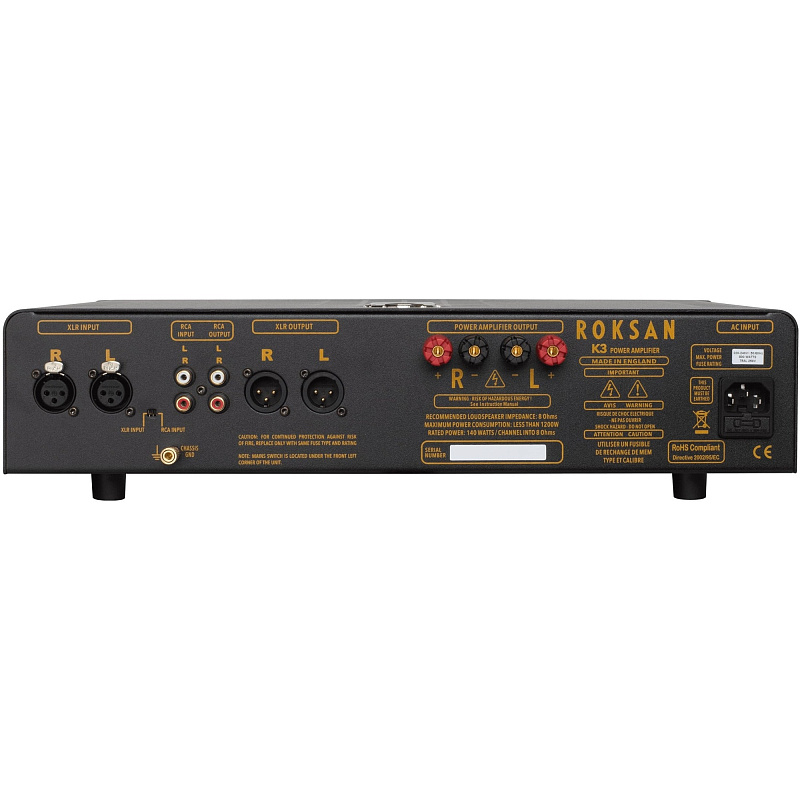 Фото Стереоусилитель Roksan K3 Power Amplifier Anthracite