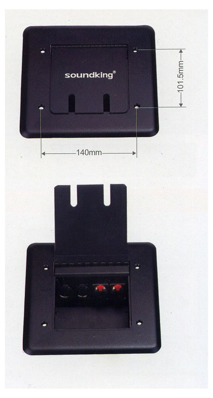Фото Soundking AJ327  скрытая сценическая монтажная коробка, 2 XLR (F)/ 2 TRS
