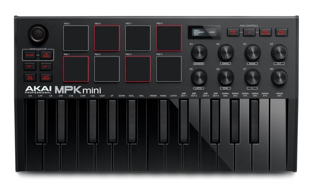 MIDI клавиатура AKAI PRO MPK MINI MK3 B в магазине Music-Hummer