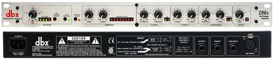 DBX 286S микрофонный процессор: компрессор, де-эссер с регулируемой частотой, энхансер НЧ и ВЧ и экспандер в магазине Music-Hummer