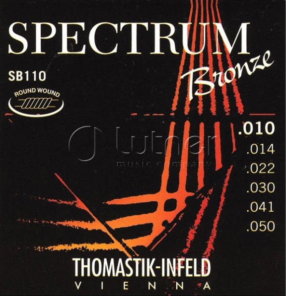 Комплект струн Thomastik SB110 Spectrum Bronze для акустической гитары в магазине Music-Hummer