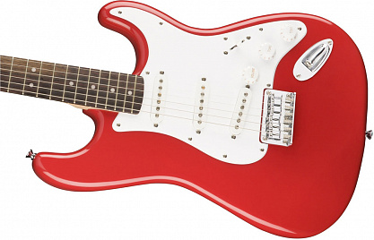 FENDER SQUIER Bullet Stratocaster® SSS Hard Tail, Rosewood Fingerboard, Fiesta Red в магазине Music-Hummer