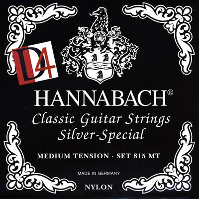 Комплект струн для классической гитары Hannabach 815MTDURABLE Black SILVER SPECIAL в магазине Music-Hummer
