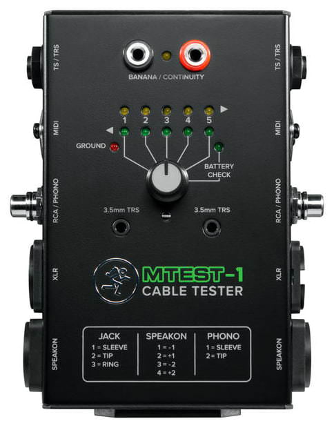 Тестер для кабелей MACKIE MTest-1 в магазине Music-Hummer