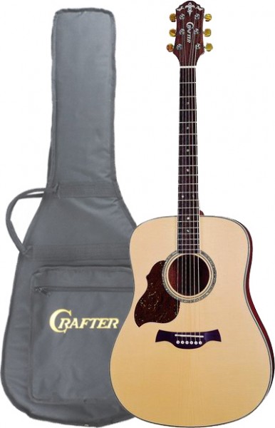 Акустическая гитара леворукая CRAFTER D-8L/N + Чехол  в магазине Music-Hummer