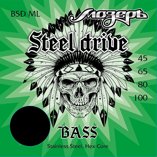 Комплект струн для бас-гитары Мозеръ BSD-ML Steel Drive в магазине Music-Hummer