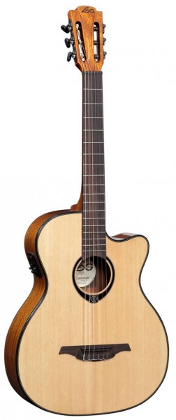 Классическая гитара с подключением LAG TN66ACE в магазине Music-Hummer
