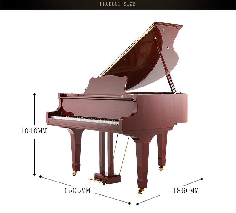 Коричневый цифровой рояль Middleford MG-186 BR в магазине Music-Hummer