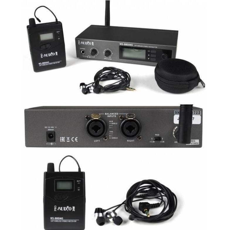 Система ушного мониторинга PROAUDIO WS-880IMS в магазине Music-Hummer