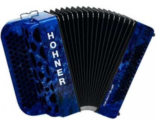 HOHNER Fun Nova II 80 light dark blue perloid celluloid (B-Stepped) - Баян Хонер в магазине Music-Hummer