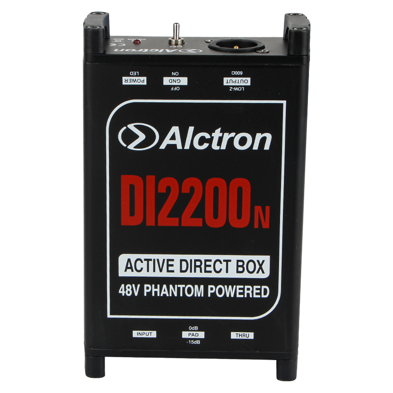 Преобразователь акустического сигнала Alctron DI2200N D.I. Box, активный в магазине Music-Hummer