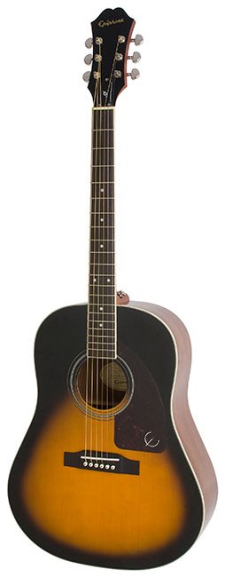 Акустическая гитара EPIPHONE AJ-220S Solid Top Acoustic Vintage Sunburst в магазине Music-Hummer
