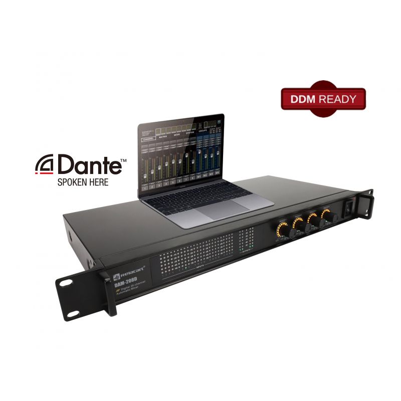 20-канальный цифровой автоматический микшер с интерфейсом RELACART DAM-208D в магазине Music-Hummer