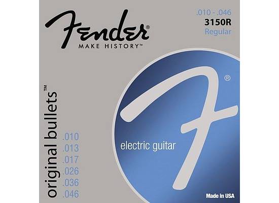 Струны для электрогитары FENDER STRINGS NEW ORIGINAL BULLET 3150R PURE NICKEL BULLET END 10-46 в магазине Music-Hummer