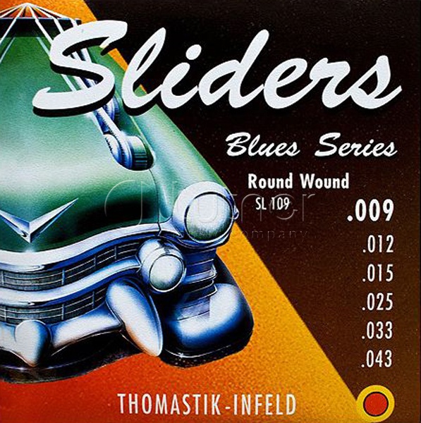 Комплект струн Thomastik SL109 Blues Sliders для электрогитары в магазине Music-Hummer