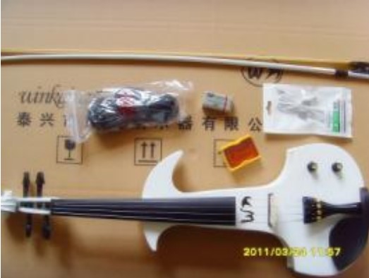 HVE/HVE-06G Электроскрипка, с футляром и смычком, Foix в магазине Music-Hummer