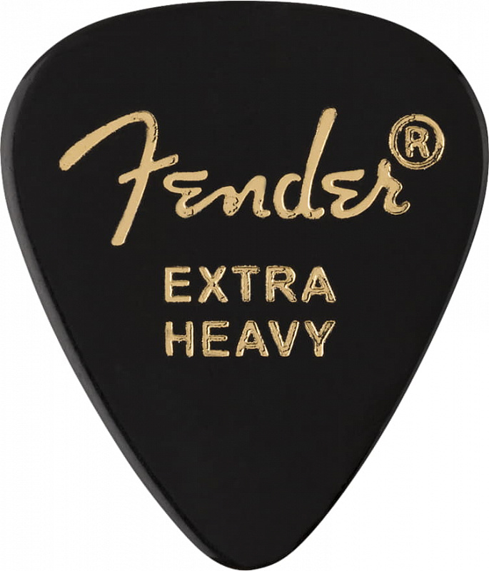 FENDER 351 Shape Premium Picks Extra Heavy Black 12 Count в магазине Music-Hummer