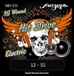 Комплект струн для электрогитары Мозеръ NH-EH Hit Drive