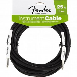 FENDER 25' INSTRUMENT CABLE BLACK инстументальный кабель, 7,5 м, цвет ч рный