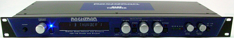 ROCKTRON BLUE THUNDER Басовый процессор эффектов, 128 пресетов в магазине Music-Hummer