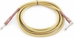 FENDER CUSTOM SHOP 10' ANGLE INSTRUMENT CABLE TWEED инструментальный кабель, 3 м