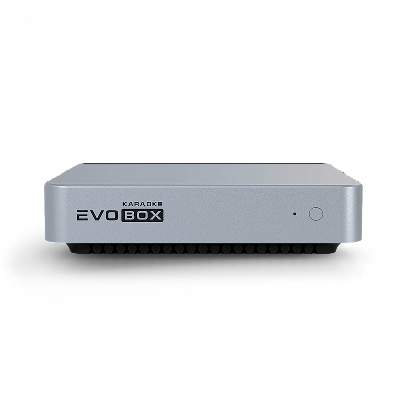 Комплект для караоке Evolution EVOBOX с микрофонами и саундбаром Silver/Black в магазине Music-Hummer