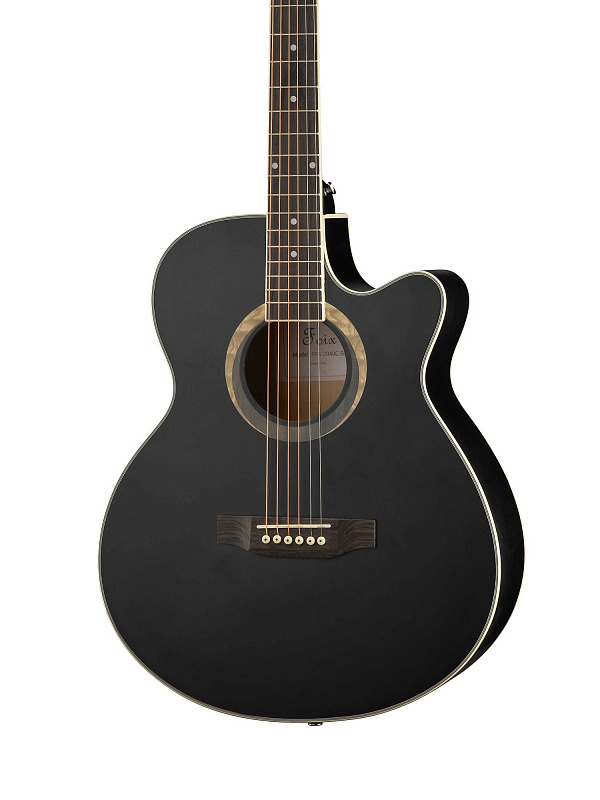 Акустическая гитара Foix FFG-2040C-BK, черная в магазине Music-Hummer