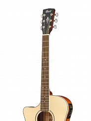 GA-MEDX-LH-OP Grand Regal Series Электро-акустическая гитара, с вырезом,леворукая, натуральный, Cort